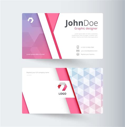 Premium Vector | Business contact card