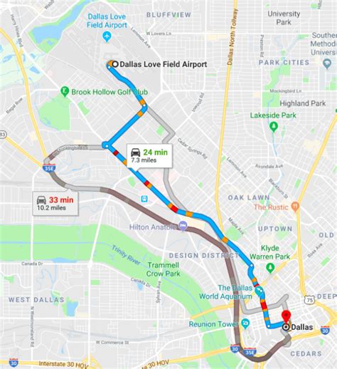 Map Of Dallas Love Field Airport Terminal