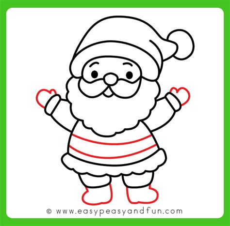 How to Draw a Santa Claus – Step by Step Drawing Tutorial - Easy Peasy ...