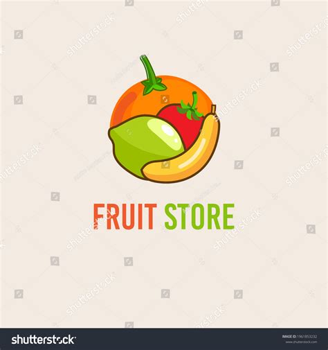 Fruit Store Logo Vector Illustration Stock Vector (Royalty Free ...