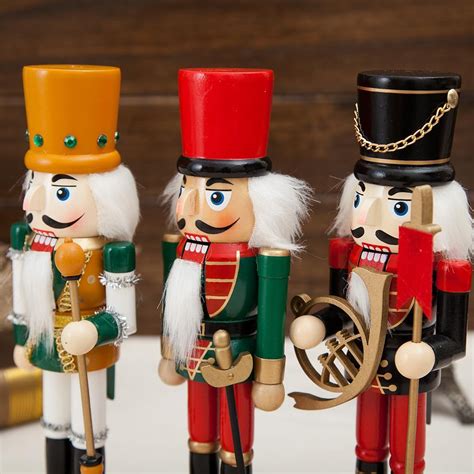 Various Exquisite Wooden Nutcracker Soldier Home Table Ornament ...