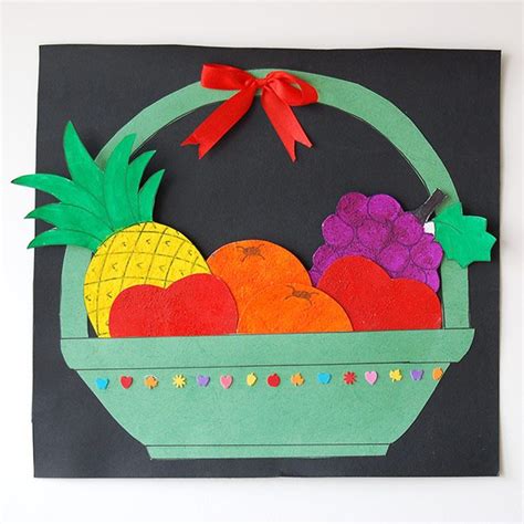 Fruit Basket | Kids' Crafts | Fun Craft ... in 2020 (With images) | Vegetable crafts, Fruit ...