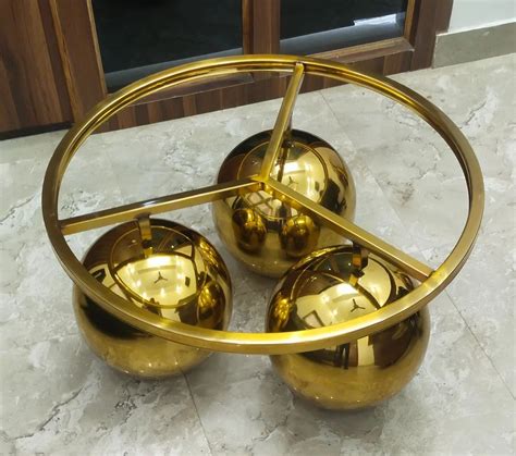 Stainless Steel Round Coffee Table at Rs 7800 in Moradabad | ID: 2852898094630