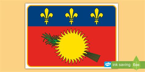 Guadeloupe Flag Poster | Twinkl Flags and Countries - Twinkl