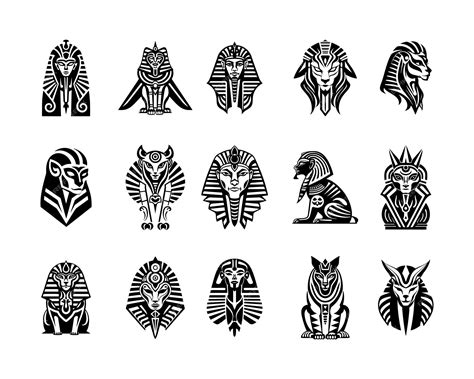 Collection de dessins de tatouage de sphinx | Vecteur Premium généré à ...