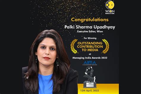 Palki Sharma wins Outstanding Contribution to Media Award at AIMA