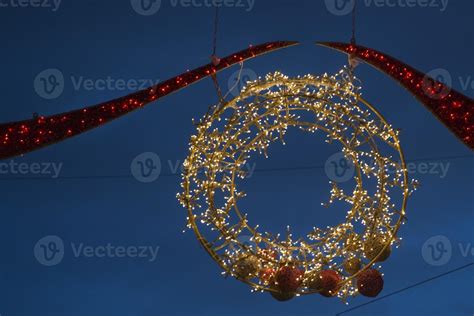 christmas streets lights 20174382 Stock Photo at Vecteezy