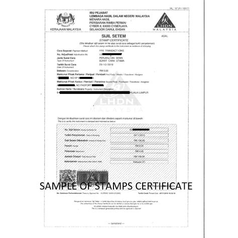 Lhdn Tenancy Agreement Stamp Duty / Stamp duty is a tax duty that's ...