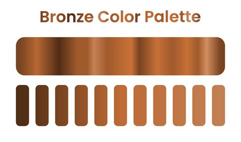 bronze color palette. gradient bronze color 23287380 Vector Art at Vecteezy