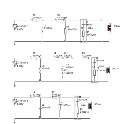 My first crossover - 3-way center - comments? Audio Box, Car Audio, Electronic Circuit Projects ...