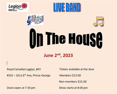 Live Band "On the House" - Downtown Prince George