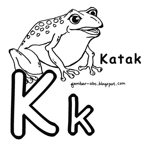 huruf-k-katak.gif (1600×1600) | Buku mewarnai, Huruf, Abc