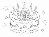 Happy Birthday Cake Candles Coloring Page  Little Bee Family sketch template
