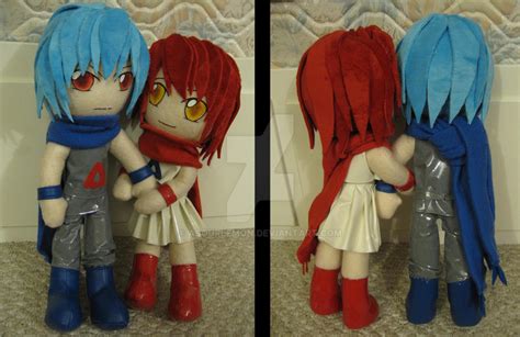 Latias + Latios gijinka plush by aSourLemon on DeviantArt