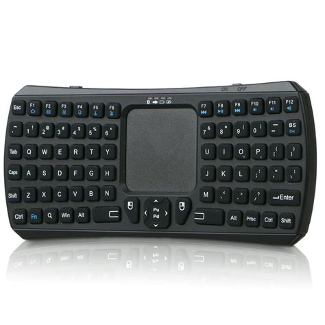 Mini Bluetooth Touchpad Keyboard, Rechargable Handheld Remote Control Wireless Mini Keyboard ...