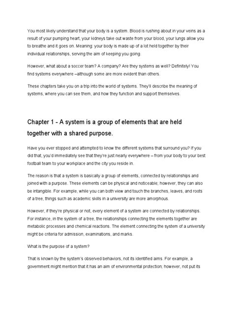 Thinking in Systems by Donella H. Meadows Book Summary | PDF | System | Ecological Resilience