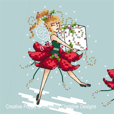 Shannon Christine Designs - Holly Jolly Fairies (cross stitch pattern)