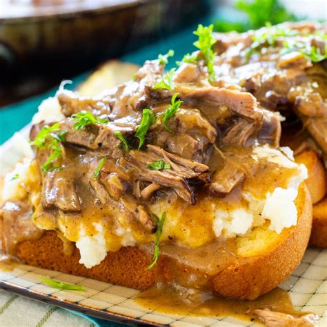 Hot Roast Beef Sandwich With Mashed Potatoes And Gravy Recipe - Beef Poster