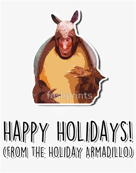 Armadillo Friends Holidays Ftestickers Freetoedit - Happy Holidays From The Holiday Armadillo ...