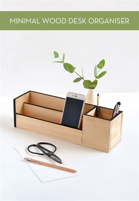 Wood Desk Organizer You Can Make Yourself - Easy Woodworking Project