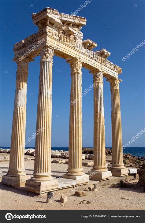 Ruins Ancient Temple Apollo Side Turkey — Stock Photo © 75Alex75 #230846750