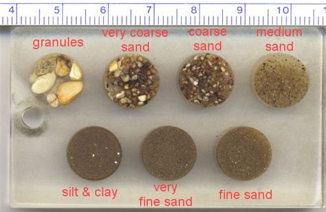 Petrology - sediment grain size