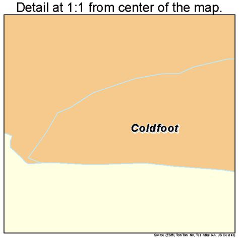 Coldfoot Alaska Street Map 0216630