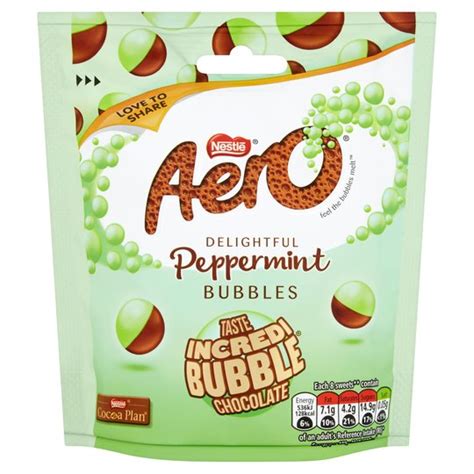 Aero Bubbles Peppermint Pouch Bag 102G - Compare Prices & Buy Online!