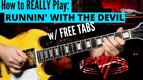 Learn Runnin' With The Devil On Guitar | Includes SOLO - w/ FREE TABS - YouTube