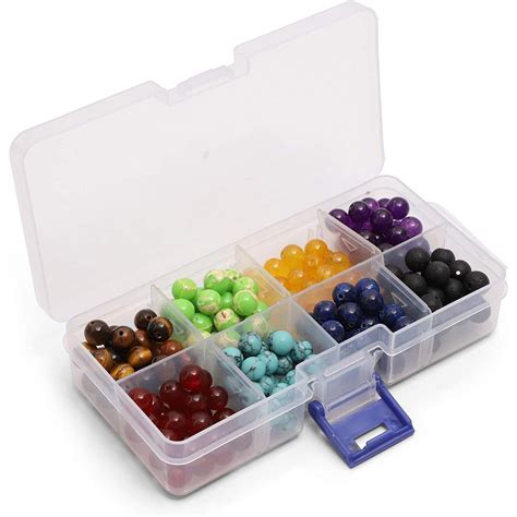 224 Packs Chakra Bead Gemstone Kit for Jewelry Making Necklaces Bracelets and DIY Crafts for ...