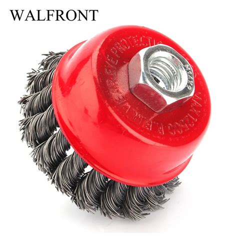 4Pcs Wire Cup Brush Steel Wire Wheel Knotted Cup Brush Rotary Steel ...