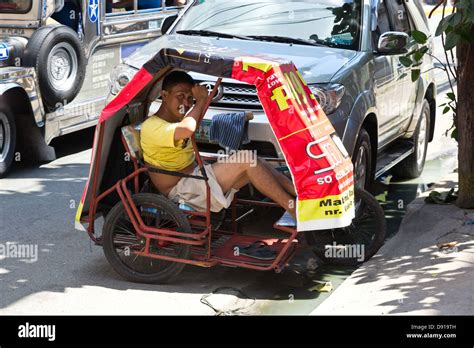 Typical Tricycle in Manila, Philippines Stock Photo - Alamy