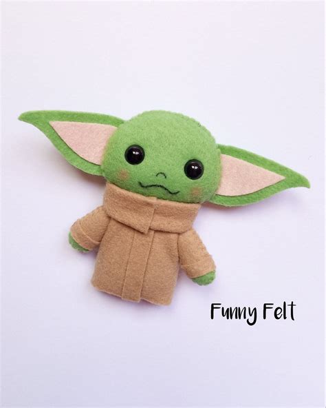 Baby Alien Plush Doll, Baby Child Alien Ornament, Cute Handmade Felt Figure, Galactic Wars ...