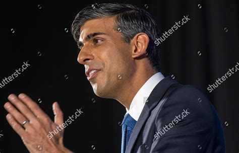 Prime Minister Rishi Sunak Delivers His Editorial Stock Photo - Stock ...