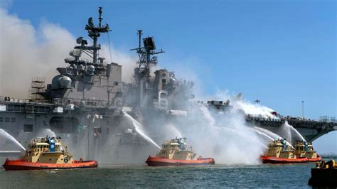 USS Bonhomme Richard fire: Suspect identified as 20-year-old Navy ...