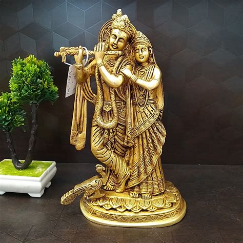 Brass Krishna Statue- 7" - VgoCart.Com - Brass Antique Collections