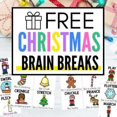 51 christmas brain breaks | Just Reed & Play