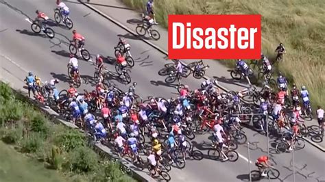 ENORMOUS Crash In Stage 2 Of Tour de Suisse 2023 - YouTube