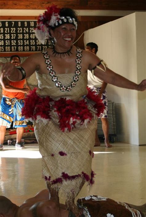 Samoan Traditional costume. The dancer is dancing the Siva