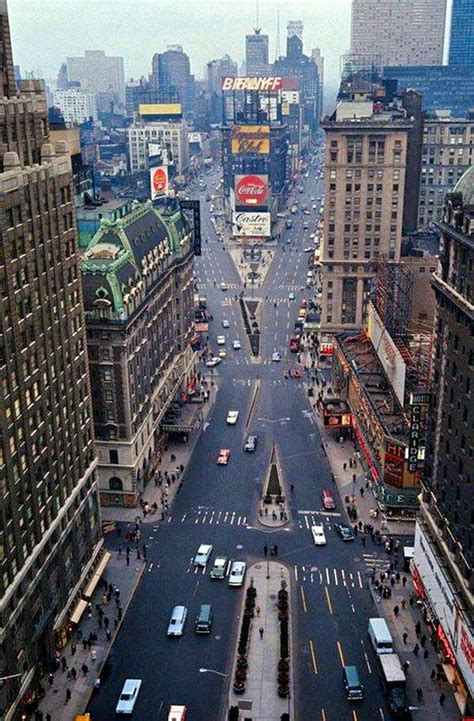 Photographer Unknown - Aerial View Of Times Square, NYC, 1967 | Nyc ...