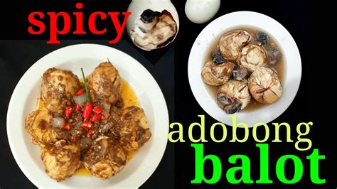 Spicy ADOBONG BALUT recipe / easy recipe / siniorajuans kitchen - YouTube