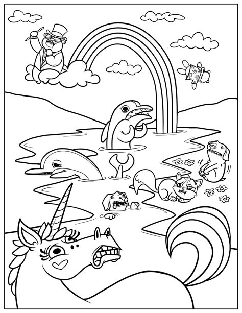 Free Printable Rainbow Coloring Pages For Kids