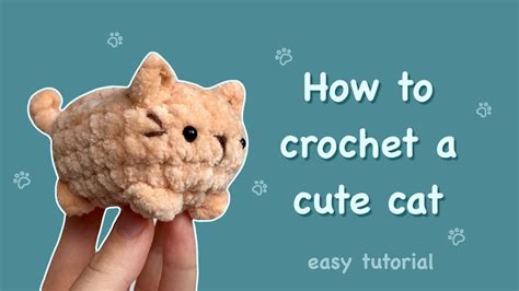 How to crochet a CUTE CAT | Easy tutorial for beginners - YouTube