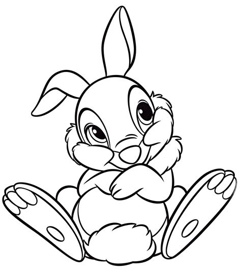 Walt Disney Coloring Pages – Thumper - Walt Disney Characters Photo ...