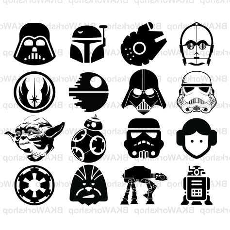 Simple Star Wars Silhouette Art - canvas-gloop