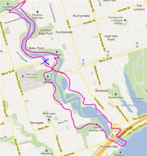 Humber River Figure Eight (13 KM) - Thu, Jul 26 2012