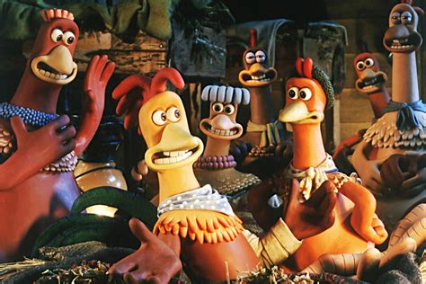 Download A Flock Of Chicken From The Chicken Run Movie Wallpaper | Wallpapers.com