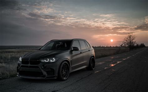 Descargar fondos de pantalla BMW X5M, Z Perfomance de 2018, de optimización, de color gris mate ...