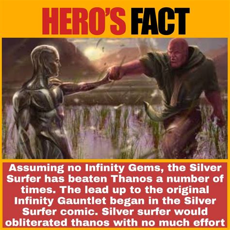 Silver Surfer Vs Thanos Fight Marvel FACT | Dc comics facts, Marvel ...