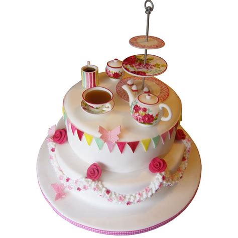 afternoon tea birthday cake - Google Search | Cake ideas | Pinterest | Models, Birthday cakes ...